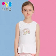 Quần áo trẻ em màu đỏ, vàng và xanh 2017 mùa hè mới cho bé gái bằng vải cotton trẻ em in áo không tay áo thun cổ tròn - Khác