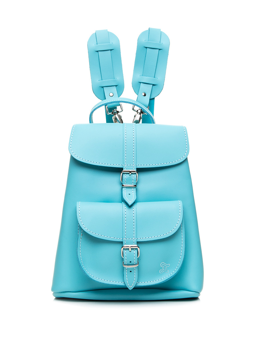 Grafea 天蓝色针扣搭带双肩包