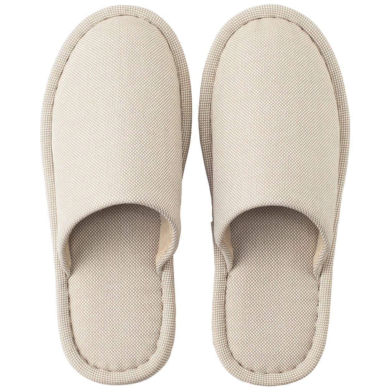 无印良品MUJI 含落棉篮织弹力拖鞋