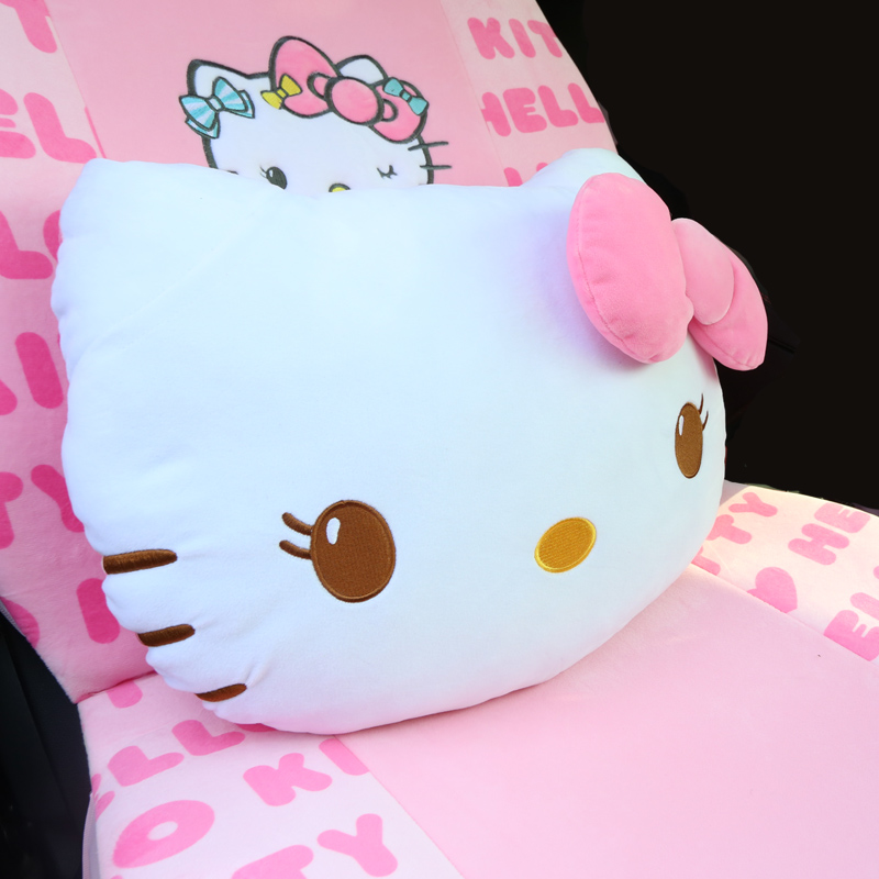 kitty卡通抱枕沙发靠垫办公室靠枕靠背汽车靠垫抱枕套芯腰枕垫