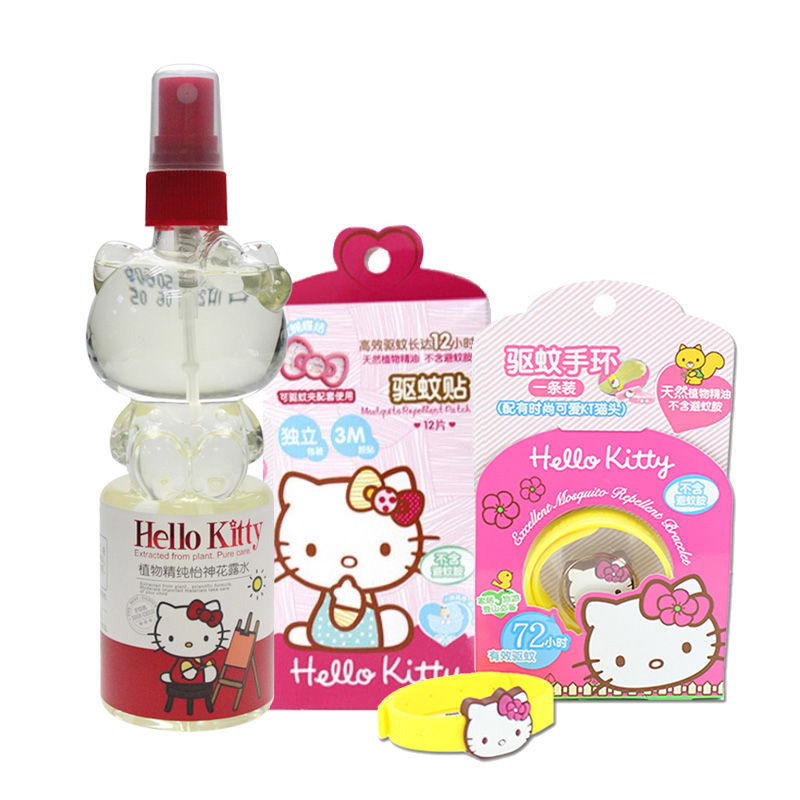 【天猫超市】Hello Kitty 宝宝儿童驱蚊三件套 颜色随机发