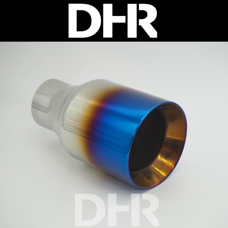 Y8012 car retrofit accessories General CAMRY aft larynx 102 outgassing large diameter plated blue single out double end mouth