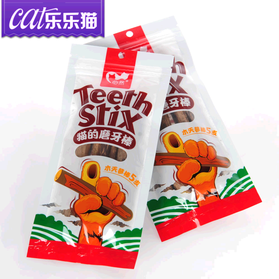 心然水果木天蓼棒 猫薄荷 猫食品 吐毛球除口臭猫零食 宠物食品