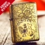 Bật lửa zippo chính hãng Mỹ chính hãng áo giáp đồng thau chính hãng năm mặt khắc 12 món quà sinh nhật Zodiac - Bật lửa bật lửa điện plasma