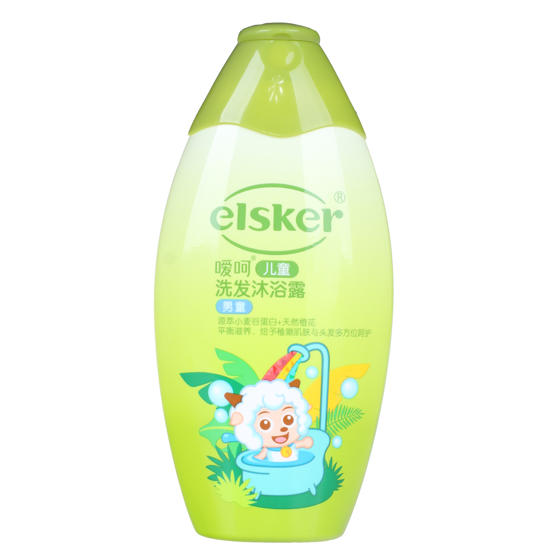 嗳呵儿童洗发沐浴露（男童）240ml 6-12岁儿童洗发露 二合一配方