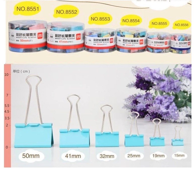 8551ES 8551ES 8552ES 8553ES 8554 long tail clip Colour ticket clip dovetail clip data clip