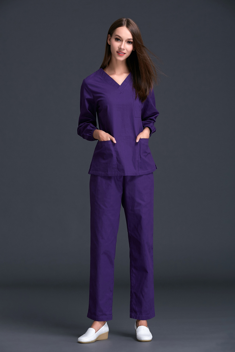 Autumn and winter Dental plastic Hospital women's long-sleeved brush hand suit set female nurse cotton surgical gown special offer