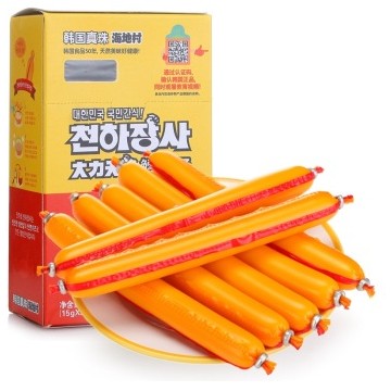 韩国海地村进口大力天将鳕鱼肠儿童辅食DHA鳕鱼肠宝宝零食300g