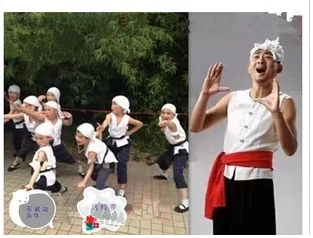 Wang II Xiaowu works out to serve as a small soldier Zhang Gawharf worker Shanbei Nongfu Costume Abao Performance Suit