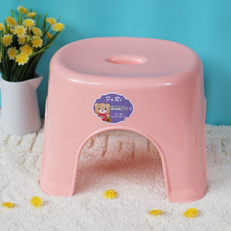 Fashion bathroom stool Household plastic stool low stool Fishing stool Shoe stool Multi-purpose non-foldable high-quality thickened