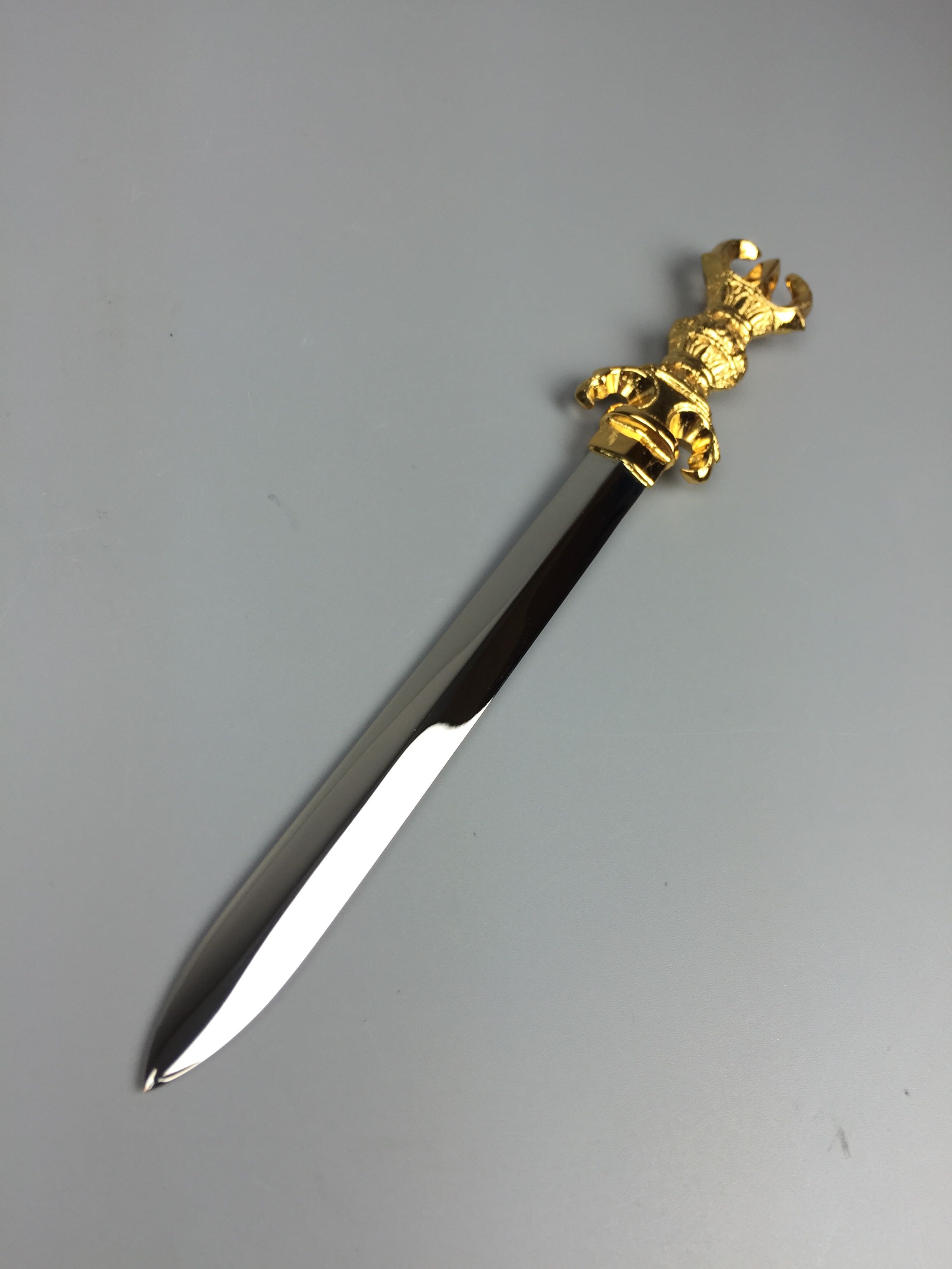 チベット仏教法器 真言宗 不動明王剣 金剛剣 密教法具 真鍮製 32cm - nghiencuudinhluong.com チベット仏教法器 真言宗 不動明王剣 金剛剣 密教法具 真鍮製 32cm - nghiencuudinhluong.com