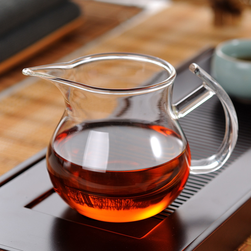ZuoMing right device with thick glass transparent narrow and fair keller cup with the kung fu tea set a single large size is 250 ml