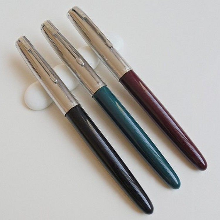 Old hero small 616 steel sleeve plastic pen tap water fountain pen leather bag ink supply system student pen