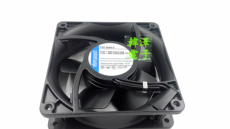 Germany PAPST TYP 4600X 115V 20W 120*120*38MM all-metal high temperature ventilator