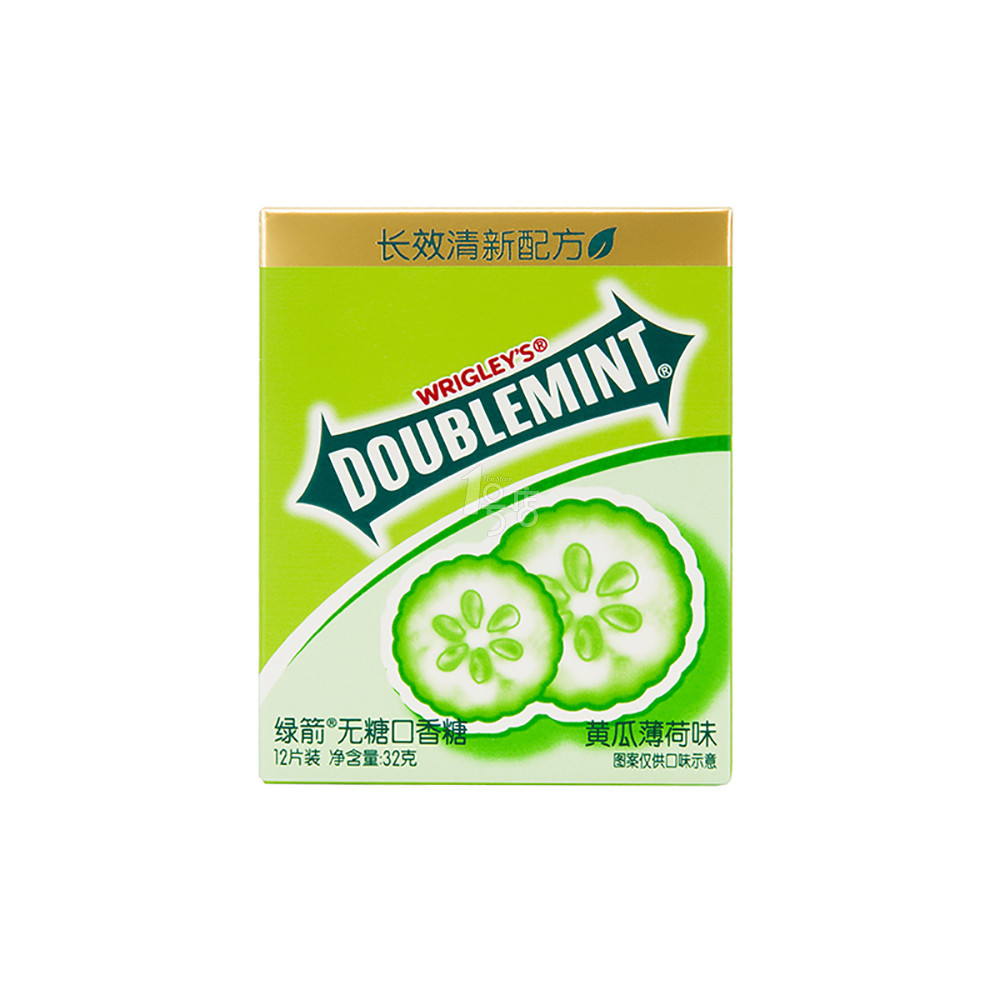 绿箭 金装无糖口香糖（黄瓜味）12片/盒