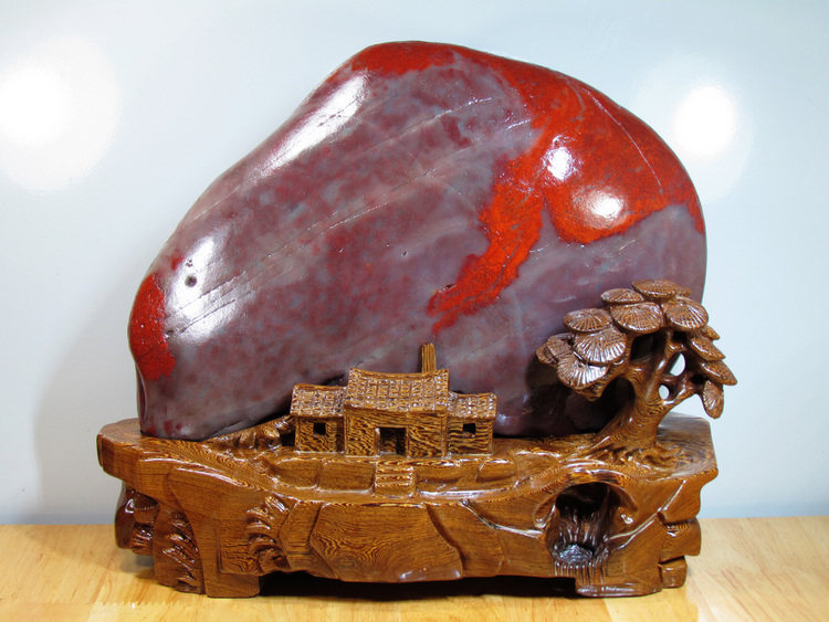 Natural Guilin Chicken blood jade Water stone Stones Original Stone Sightseeing Stone swing piece Picture Chishi again See Cooking Smoke