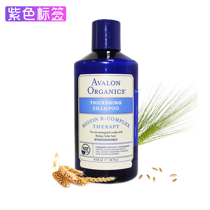 美国Avalon/阿瓦隆维他命B族防脱洗发水414ml 滋养防掉发