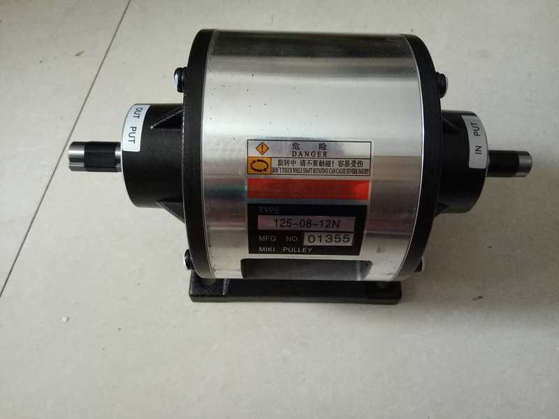 Japanese Miki Electromagnetic Clutch Brake 125-08-12N-Miki Pulley-125-10-12N-06 Japanese Miki Electromagnetic Clutch Brake 125-08-12N-Miki Pulley-125-10-12N-06