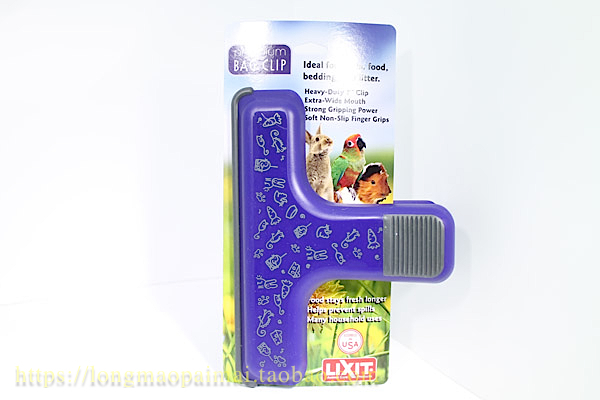 Race-level Chinchilla USA lixit pet food snack bag sealed fresh clip large 18cm