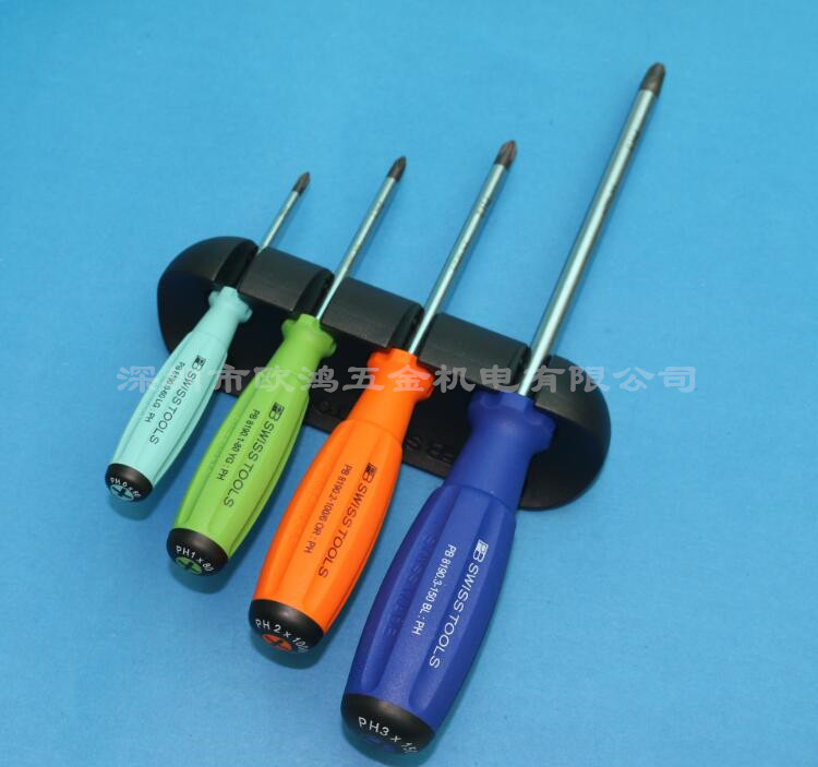 Import Swiss PB SWISS TOOLS with wall Racks Color Cross Screwdriver Suit 8242 RB