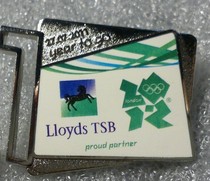 London 2012 Olympic Games Badge Sponsor Badge LLOYDS TSB Countdown to One Year Anniversary Badge