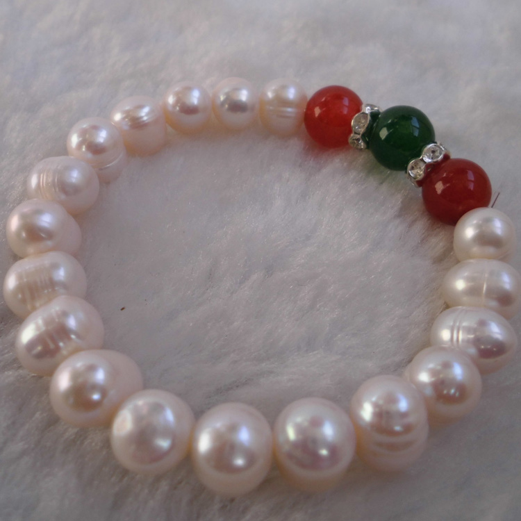 Pearl handmade near round 8mm pearl creative girl gift Summer nourishing skin-care ornaments