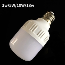 Lantern chandelier bulb LED bulb E27 screw mouth 10W warm light energy-saving super bright household lighting cylindrical ball bulb bulb