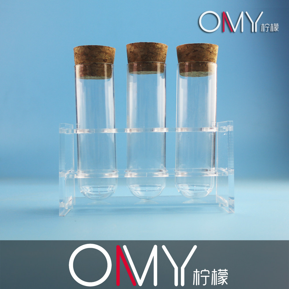  Suit 3 18 20 25 30 30 100 glass test tube with wood stopper 3 holes transparent acrylic test tube shelf