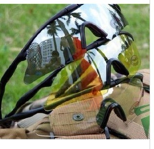 100 type glasses CS anti-shock protective mirror riding glasses anti-UV anti-fall sunglasses