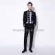 Bộ đồ vest nam Chuan Ze hai mảnh phù hợp với quần rắn màu Xiaoxi Slim Hàn Quốc phù hợp với màu đen cổ điển quần short nam Suit phù hợp