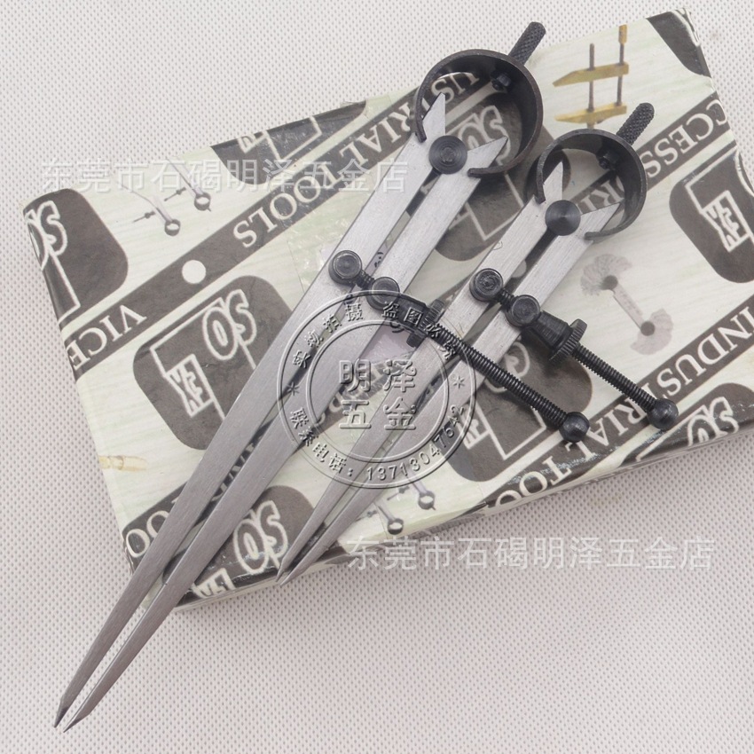 Spring-type machine-cut compass Leather leather spacing scribing gauge 4 inch 6 inch 8 inch 10 inch 12 inch