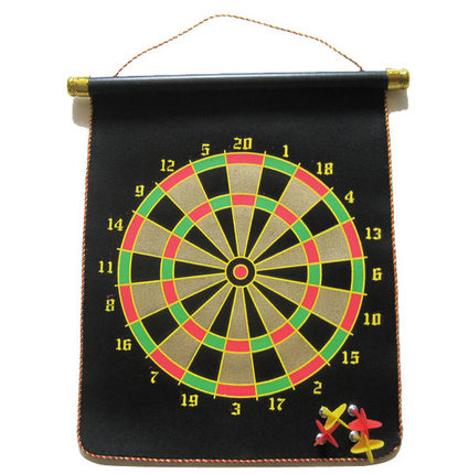 Single 15 inch dart set Double-sided professional magnetic flying target Dart Target with Dart Needle Set