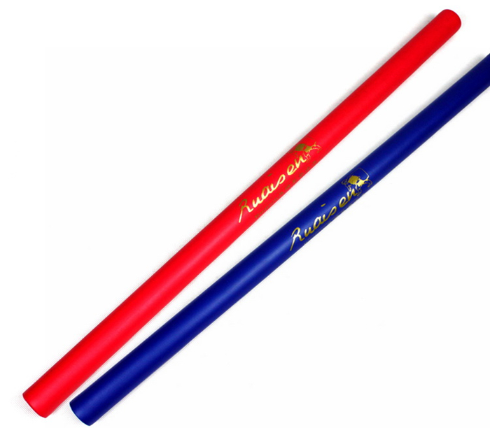 Ruaisen Red and blue smooth sponge short stick Safety combat long stick Short soldier foam stick Bruce Lee wand stick