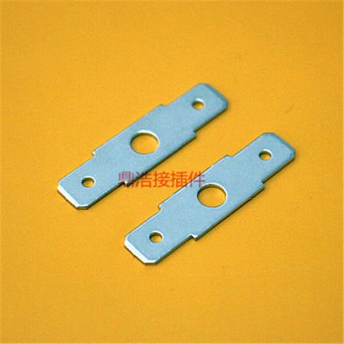 Sale 6 3-Plug Triple Hole 250 Male Plug Flat Burden Insert PCB Circuit Board Solder Terminal 0 8mm