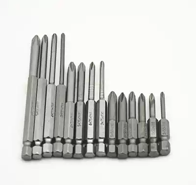 Pneumatic screwdriver bit head Pneumatic screwdriver bit head Single head cross 6 5 4 3*50 75 100MM*PH2 PH1