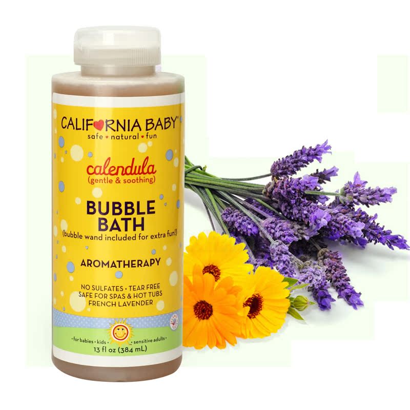 美国California Baby加州宝宝金盏花泡泡浴乳液 沐浴露 痱子