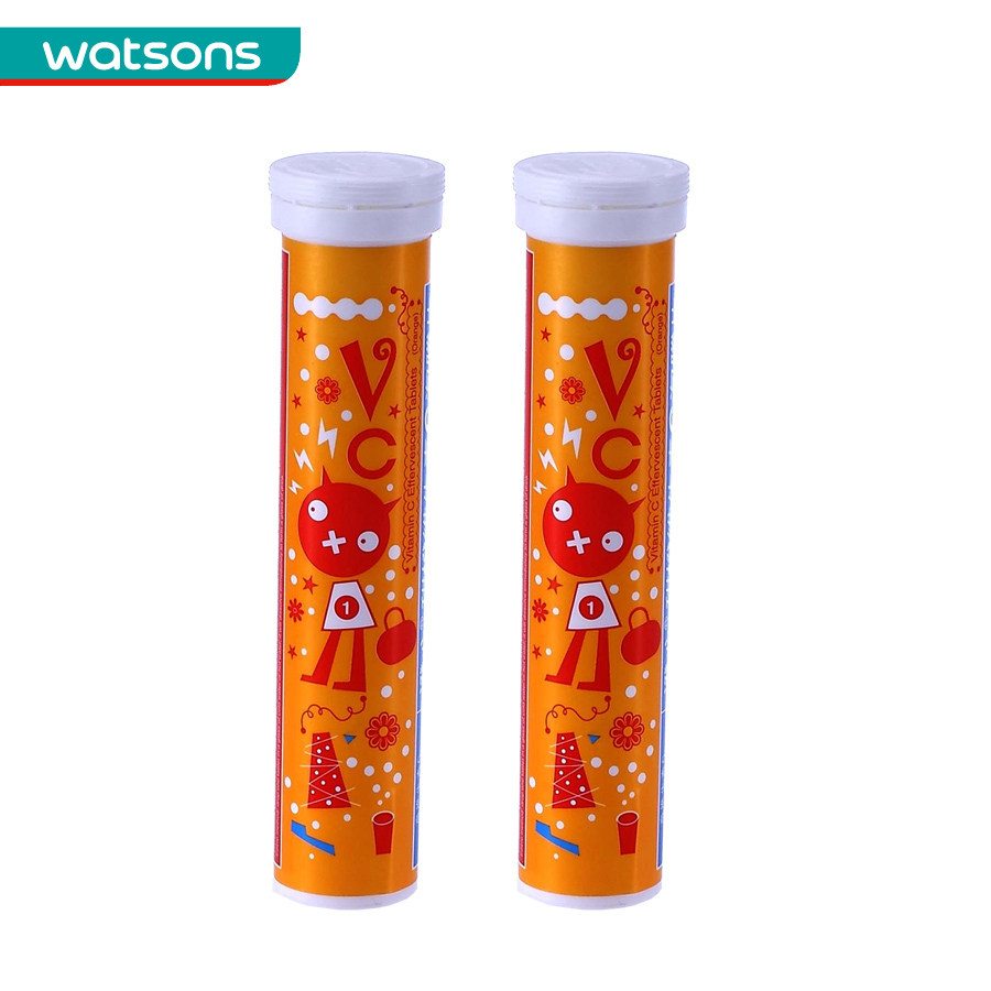 【屈臣氏】组合价 澄心维生素C泡腾片20片装(甜橙味)x2件