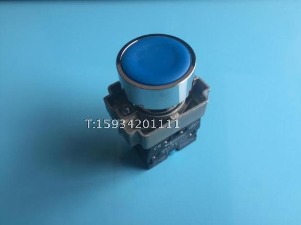 Blue flat head button XB2BA61C (ZB2BA6C ZB2BZ101C) contact one normally open contact plus-Taobao