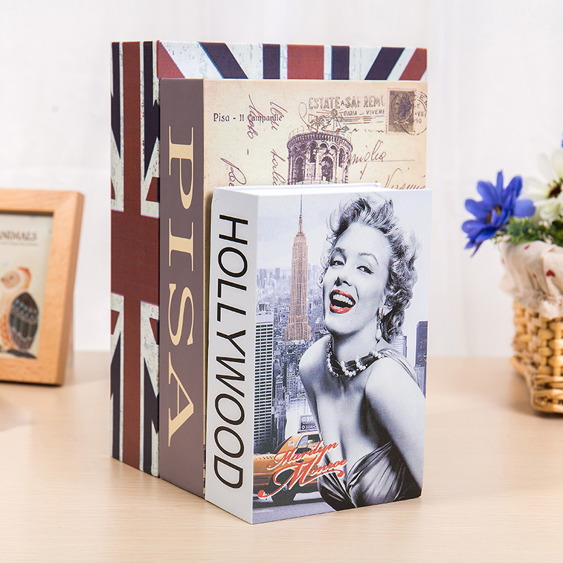 Book safe box savings password box adults with household adults can deposit and withdraw creative personality book piggy bank