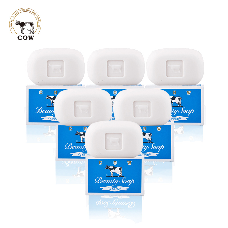 日本Cosme大赏 COW/牛牌 进口美肤香皂（清爽）85g*6 牛奶香皂