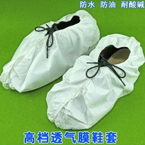 Disposable shoe cover breathable film shoe cover non-woven thickened film shoe cover waterproof anti-fouling and wear-resistant high boot cover