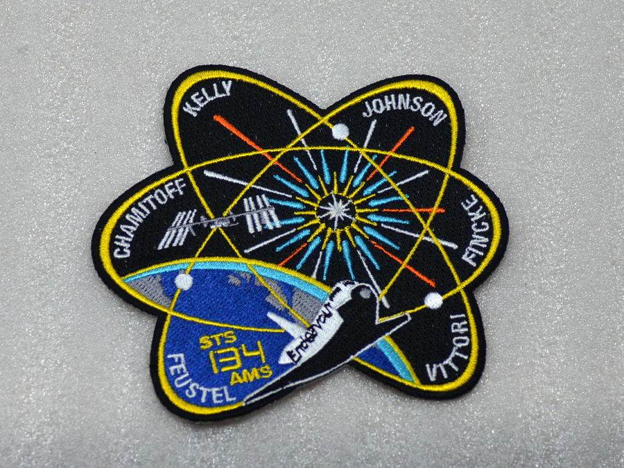 NASA's US Space Agency Endeavour Endeavour Space Shuttle STS-134 Mission Badge 