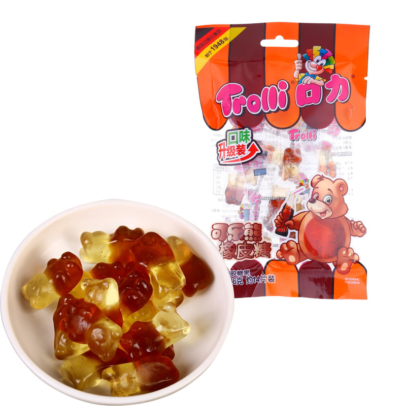 【天猫超市】德国口力糖果 可乐熊橡皮糖 36g 可乐味休闲食品