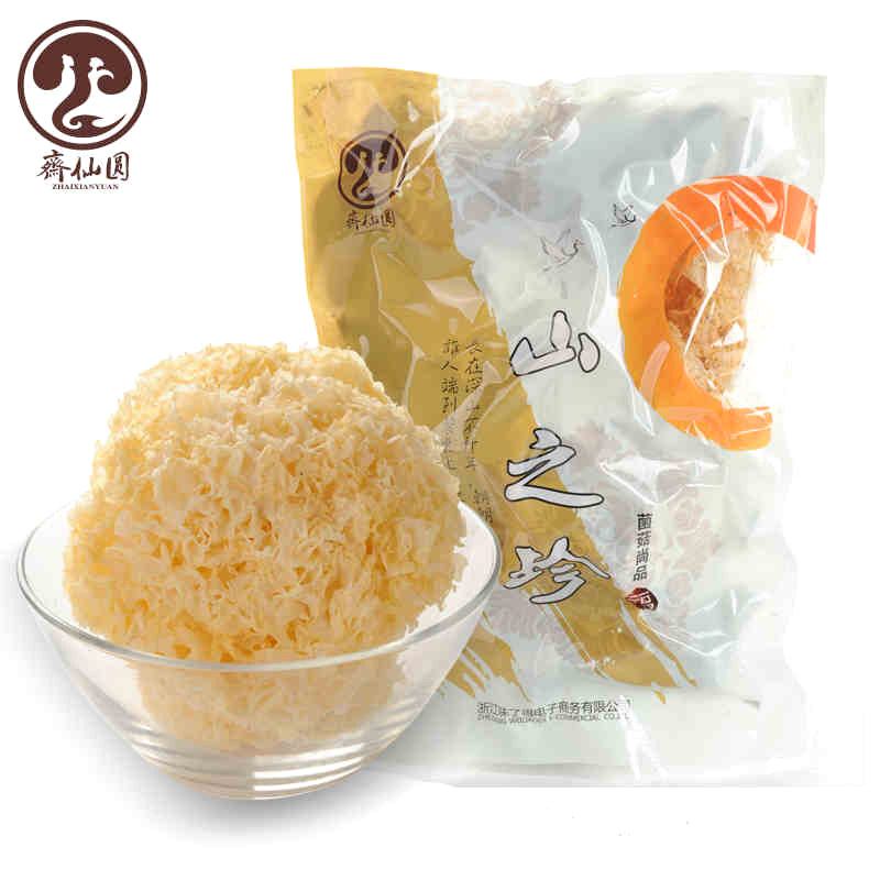 【天猫超市】斋仙圆银耳100g 大朵雪耳 香糯爽滑 一烧即糯