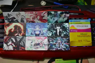 DIY Hatsune LOL anime bus card card stickers Rice card color stickers Color film card stickers