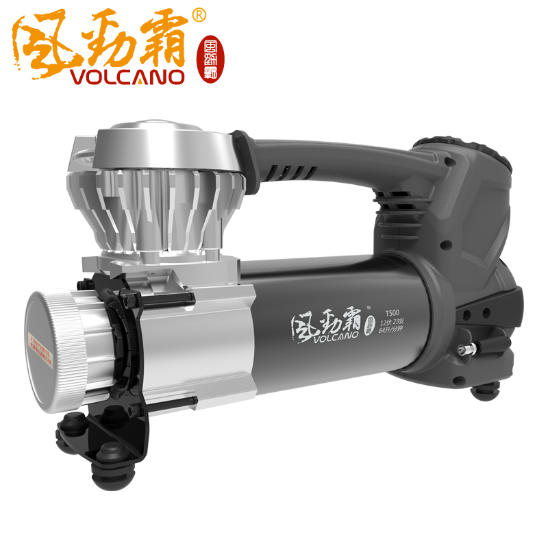 风劲霸T500重载型车载充气泵 12V汽车打气泵 车用便携轮胎充气机
