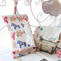 Wholesale Cartoon Cute Drawn-Out Paper Towels Home Car Can Hang Cloth Bag Towels Napkins Tissue Paper Towels Box cartridges