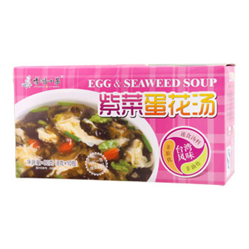 【天猫超市】博鸿小菜紫菜蛋花汤80g/盒 速食汤 芙蓉鲜蔬汤 方便