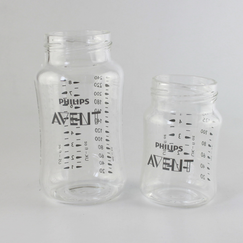 飞利浦新安怡宽口奶瓶玻璃瓶身 PP奶瓶瓶身260ML/125ML接奶瓶瓶身