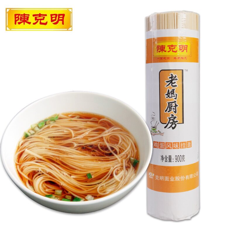 【天猫超市】陈克明 老妈厨房鸡蛋风味挂面 900克 面条拉面 耐煮